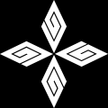 四つ寄せ稲妻菱