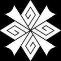 電光付き
四つ稲妻菱