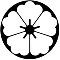 石持ち地抜き唐花