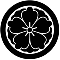 丸に八重唐花