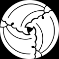 三つ割り重ね銀杏