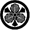 丸に剣三つ柏