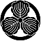 丸に出三つ柏